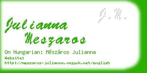 julianna meszaros business card